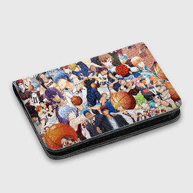 Картхолдер с принтом с принтом Kuroko no Basket в Ухте, натуральная матовая кожа | размер 7,3 х 10 см; кардхолдер имеет 4 кармана для карт; | Тематика изображения на принте: аниме | баскетбол | спорт