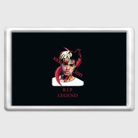 Магнит 45*70 с принтом XXXTentacion / RIP Legend 2 в Ухте, Пластик | Размер: 78*52 мм; Размер печати: 70*45 | legend | r.i.p. | rap | rip | tentacion | xxxtentacion | джасей онфрой | икс | легенда | покойся с миром | рэп | тентаньсьен | тентасьён | тентасьон | экс