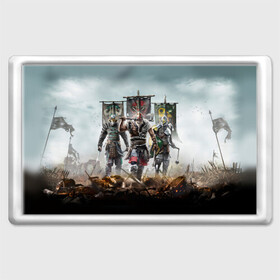 Магнит 45*70 с принтом For Honor в Ухте, Пластик | Размер: 78*52 мм; Размер печати: 70*45 | hack | slash | викинги | за честь | история | меч | оружие | рыцарь | самурай | топор | файтинг