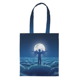 Сумка 3D повседневная с принтом XXXTentacion Fly в Ухте, 100% полиэстер | Плотность: 200 г/м2; Размер: 34×35 см; Высота лямок: 30 см | art | fly | moon | rap | space | tentacion | xxx | xxxtentacion | космос | луна | небеса | тентасьон