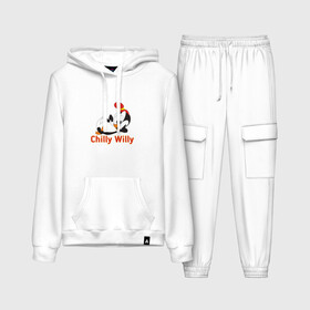 Женский костюм хлопок (с толстовкой) с принтом Chilly Willy в Ухте,  |  | chilly | chilly willy | арт | животные | милые | мультфильмы | пингвины | чилли вилли