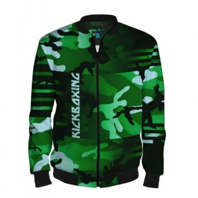 Мужской бомбер 3D с принтом Kickboxing в Ухте, 100% полиэстер | застегивается на молнию, по бокам два кармана без застежек, по низу бомбера и на воротнике - эластичная резинка | boxing | kickboxing | sport | боец | бой | бокс | боксер | борьба | кикбоксер | кикбоксинг | линии | надпись | полосы | россии | россия | рф | сборная | состязание | спорт | спортсмен | флаг