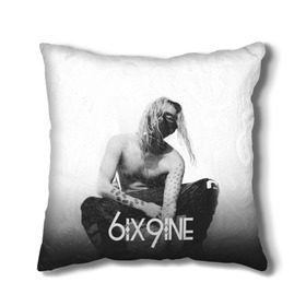 Подушка 3D с принтом 6IX9INE в Ухте, наволочка – 100% полиэстер, наполнитель – холлофайбер (легкий наполнитель, не вызывает аллергию). | состоит из подушки и наволочки. Наволочка на молнии, легко снимается для стирки | 6ix9ine | sixnine | tekashi