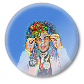 Значок с принтом 6IX9INE SWAG в Ухте,  металл | круглая форма, металлическая застежка в виде булавки | Тематика изображения на принте: 6ix9ine | sixnine | tekashi