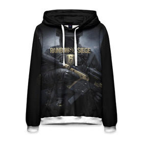 Мужская толстовка 3D с принтом RAINBOW SIX SIEGE в Ухте, 100% полиэстер | двухслойный капюшон со шнурком для регулировки, мягкие манжеты на рукавах и по низу толстовки, спереди карман-кенгуру с мягким внутренним слоем. | 2019 | cybersport | esports | pro league | r6 | rainbow | rainbow six | siege | six | армия | боевик | военные | война | игры | киберспорт | логотип | оперативники | радуга | шутер