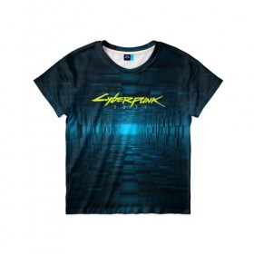 Детская футболка 3D с принтом CYBERPUNK 2077 в Ухте, 100% гипоаллергенный полиэфир | прямой крой, круглый вырез горловины, длина до линии бедер, чуть спущенное плечо, ткань немного тянется | 2019 | cd project red | cyberpunk 2077 | future | hack | night city | samurai | sci fi | андроиды | безумие | будущее | город ночи | киберпанк 2077 | логотип | роботы | самураи | фантастика | цифры