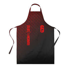 Фартук 3D с принтом RAINBOW SIX SIEGE DIAMOND в Ухте, 100% полиэстер | общий размер — 65 х 85 см, ширина нагрудника — 26 см, горловина — 53 см, длина завязок — 54 см, общий обхват в поясе — 173 см. Принт на завязках и на горловине наносится с двух сторон, на основной части фартука — только с внешней стороны | 