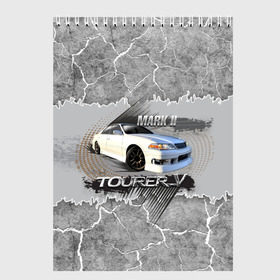 Скетчбук с принтом Mark 2 Tourer V в Ухте, 100% бумага
 | 48 листов, плотность листов — 100 г/м2, плотность картонной обложки — 250 г/м2. Листы скреплены сверху удобной пружинной спиралью | mark | mark 2 | mark 2 tourer v | tourer v | toyota | автомобиль | марк | марковник | машина | тачка | тойота