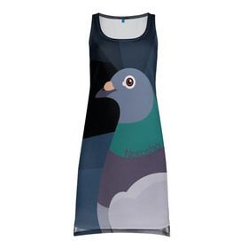 Платье-майка 3D Голубь Наташа: в Ухте, 100% полиэстер | полуприлегающий силуэт, широкие бретели, круглый вырез горловины, удлиненный подол сзади. | natasha | голубь наташа | мемы