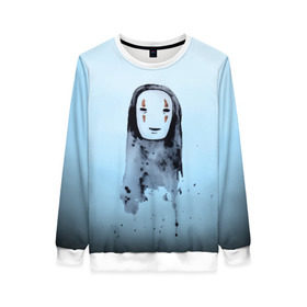 Женский свитшот 3D с принтом Унесенные призраками в Ухте, 100% полиэстер с мягким внутренним слоем | круглый вырез горловины, мягкая резинка на манжетах и поясе, свободная посадка по фигуре | spirited away | миядзаки | хаяо