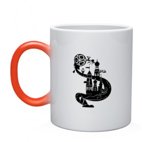 Кружка хамелеон с принтом ЧМ по футболу 2018 в Ухте, керамика | меняет цвет при нагревании, емкость 330 мл | 