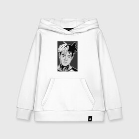 Детская толстовка хлопок с принтом xxxtentacion в Ухте, 100% хлопок | Круглый горловой вырез, эластичные манжеты, пояс, капюшен | Тематика изображения на принте: jahseh dwayne | onfroy | xxxtentacion | джасей дуэйн онфрой