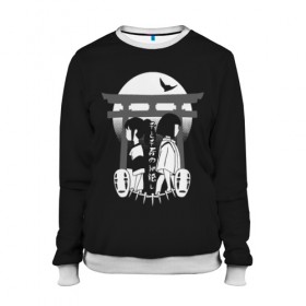 Женский свитшот 3D с принтом Унесённые призраками в Ухте, 100% полиэстер с мягким внутренним слоем | круглый вырез горловины, мягкая резинка на манжетах и поясе, свободная посадка по фигуре | spirited away | миядзаки | хаяо