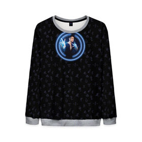 Мужской свитшот 3D с принтом Magnus Bane в Ухте, 100% полиэстер с мягким внутренним слоем | круглый вырез горловины, мягкая резинка на манжетах и поясе, свободная посадка по фигуре | 