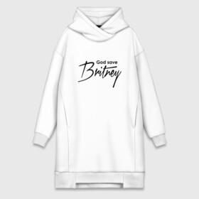 Платье-худи хлопок с принтом God save Britney в Ухте,  |  | baby one more time | britney spears | oops | бритни спирс