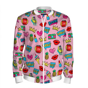 Мужской бомбер 3D Pop Art: в Ухте, 100% полиэстер | застегивается на молнию, по бокам два кармана без застежек, по низу бомбера и на воротнике - эластичная резинка | pop art | гламур | лето | мода | поп арт | стикер | стиль | тренд | фэшн