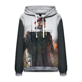 Мужская толстовка 3D с принтом RAINBOW SIX SIEGE MAESTRO в Ухте, 100% полиэстер | двухслойный капюшон со шнурком для регулировки, мягкие манжеты на рукавах и по низу толстовки, спереди карман-кенгуру с мягким внутренним слоем. | 2019 | cybersport | esports | pro league | r6 | rainbow | rainbow six | siege | six | армия | боевик | военные | война | игры | киберспорт | логотип | оперативники | радуга | шутер