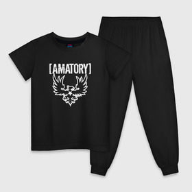 Детская пижама хлопок с принтом Amatory в Ухте, 100% хлопок |  брюки и футболка прямого кроя, без карманов, на брюках мягкая резинка на поясе и по низу штанин
 | Тематика изображения на принте: amatory | choo joy | denver | fatsound brothers | helldimm | il | immaterialist | noises | rock djs mafia | stardown | stewart | the wheels of sorrow | аматори | аматорий | амотор | правда