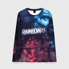 Мужской лонгслив 3D с принтом RAINBOW SIX SIEGE в Ухте, 100% полиэстер | длинные рукава, круглый вырез горловины, полуприлегающий силуэт | cybersport | esports | pro league | r6 | rainbow | rainbow six | siege | six | армия | боевик | военные | война | игры | киберспорт | логотип | оперативники | радуга | шутер