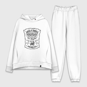 Женский костюм хлопок Oversize с принтом GunsNRoses в Ухте,  |  | gansenroses | gunsnroses | rock | rockmusik | ганзенроуз | рок | рокмузыка