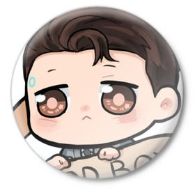 Значок с принтом Detroit become human в Ухте,  металл | круглая форма, металлическая застежка в виде булавки | Тематика изображения на принте: ap700 | connor | cyberlife | detroit become human | deviant | kara | markus | ps4 | rk800 |  detroit: become human | детроит | детроит: стать человеком | игры | кара | коннор | конор | кэра | маркус | пиратs | эксклюзив