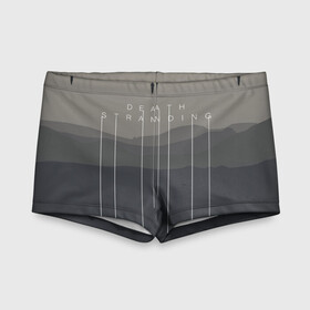 Детские купальные плавки 3D с принтом DEATH STRANDING | DS в Ухте, Полиэстер 85%, Спандекс 15% | Слитный крой, подклад по переду изделия, узкие бретели | Тематика изображения на принте: hideo kojima | hilermo del toro | kojima productions | norman reedus | бурят гений | гильермо дель торо | леа сейду | лея | мадс миккельсен | норман ридус | хидео кодзима