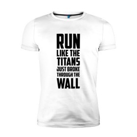 Мужская футболка премиум с принтом Атака титанов в Ухте, 92% хлопок, 8% лайкра | приталенный силуэт, круглый вырез ворота, длина до линии бедра, короткий рукав | anime | attack on titan | the wings of counterattack | аниме | анимэ | армин арлерт | атака на титанов | атака титанов | микаса аккерман | мультсериал | мультфильм | эрен йегер | японское