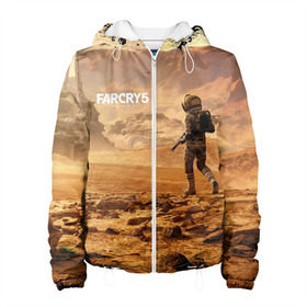 Женская куртка 3D с принтом FAR CRY 5 LOST ON MARS в Ухте, ткань верха — 100% полиэстер, подклад — флис | прямой крой, подол и капюшон оформлены резинкой с фиксаторами, два кармана без застежек по бокам, один большой потайной карман на груди. Карман на груди застегивается на липучку | action | far cry | far cry 5 | lost on mars | игра | космонавт | космос | марс | экшн