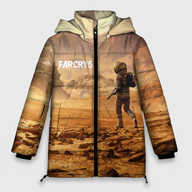 Женская зимняя куртка 3D с принтом FAR CRY 5 LOST ON MARS в Ухте, верх — 100% полиэстер; подкладка — 100% полиэстер; утеплитель — 100% полиэстер | длина ниже бедра, силуэт Оверсайз. Есть воротник-стойка, отстегивающийся капюшон и ветрозащитная планка. 

Боковые карманы с листочкой на кнопках и внутренний карман на молнии | action | far cry | far cry 5 | lost on mars | игра | космонавт | космос | марс | экшн