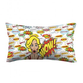 Подушка 3D антистресс с принтом поп-арт в Ухте, наволочка — 100% полиэстер, наполнитель — вспененный полистирол | состоит из подушки и наволочки на молнии | 
