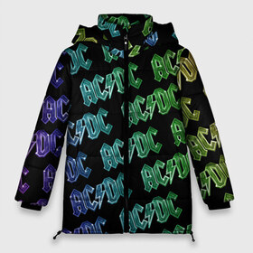 Женская зимняя куртка 3D AC DC Паттерн Градиент: в Ухте, верх — 100% полиэстер; подкладка — 100% полиэстер; утеплитель — 100% полиэстер | длина ниже бедра, силуэт Оверсайз. Есть воротник-стойка, отстегивающийся капюшон и ветрозащитная планка. 
Боковые карманы с листочкой на кнопках и внутренний карман на молнии | рок