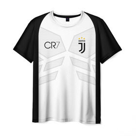 Мужская футболка 3D с принтом RONALDO JUVE SPORT в Ухте, 100% полиэфир | прямой крой, круглый вырез горловины, длина до линии бедер | cr7 | fc juventus | football | juve | juventus | ronaldo | sport | роналдо | спорт | футбол | ювентус