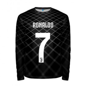 Мужской лонгслив 3D с принтом RONALDO JUVE SPORT в Ухте, 100% полиэстер | длинные рукава, круглый вырез горловины, полуприлегающий силуэт | cr7 | fc | клуб | криштиану роналду | роналдо | фк | ювентус
