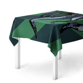 Скатерть 3D с принтом Осьминог в Ухте, 100% полиэстер (ткань не мнется и не растягивается) | Размер: 150*150 см | 