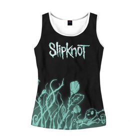 Женская майка 3D с принтом Slipknot в Ухте, 100% полиэстер | круглая горловина, прямой силуэт, длина до линии бедра | slipknot | грув | джей вайнберг | кори тейлор | крис фен | крэйг джонс | метал | мик томсон | музыка | ню | петля | рок | сид уилсон | скользящий узел | слайпкнот | слипкнот | слипнот | удавка