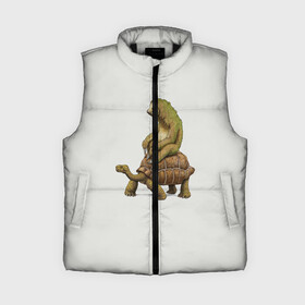 Женский жилет утепленный 3D Ленивец и Черепаха: в Ухте,  |  | быстрый | медленный | понедельник | работа | юмор