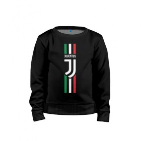 Детский свитшот хлопок с принтом Juventus Italy в Ухте, 100% хлопок | круглый вырез горловины, эластичные манжеты, пояс и воротник | cristiano | juve | италия | криштиану | роналдо | роналду | юве | ювентус