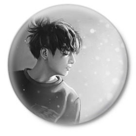 Значок с принтом BTS в Ухте,  металл | круглая форма, металлическая застежка в виде булавки | bts | j hope | jimin | jin | jungkook | k pop | rapmon | suga | v | бтс | группа | корея