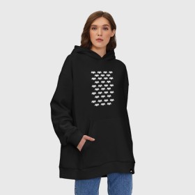 Худи SuperOversize хлопок с принтом MARSHMELLO в Ухте, 70% хлопок, 30% полиэстер, мягкий начес внутри | карман-кенгуру, эластичная резинка на манжетах и по нижней кромке, двухслойный капюшон
 | dj | marshmello | usa | америка | клубная музыка | маршмелло | музыка | музыкант