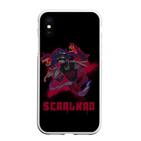 Чехол для iPhone XS Max матовый с принтом Scarlxrd в Ухте, Силикон | Область печати: задняя сторона чехла, без боковых панелей | scarlord | scarlxrd | scxrlord | лорд | рэппер | скар | скарлорд