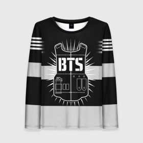 Женский лонгслив 3D с принтом BTS ARMY 97 JUNG KOOK в Ухте, 100% полиэстер | длинные рукава, круглый вырез горловины, полуприлегающий силуэт | bts | bts army | j hope | jimin | jin | jungkook | k pop | rap monster | rapmon | suga | v | бтс | группа | корея