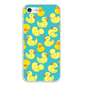 Чехол для iPhone 5/5S матовый с принтом Duck в Ухте, Силикон | Область печати: задняя сторона чехла, без боковых панелей | Тематика изображения на принте: duck | duckling | утенок | утка