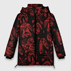 Женская зимняя куртка 3D с принтом Сибирь в Ухте, верх — 100% полиэстер; подкладка — 100% полиэстер; утеплитель — 100% полиэстер | длина ниже бедра, силуэт Оверсайз. Есть воротник-стойка, отстегивающийся капюшон и ветрозащитная планка. 

Боковые карманы с листочкой на кнопках и внутренний карман на молнии | old school | taknado | urban | граффити | илюстратор | сибирь | стрит арт | тату