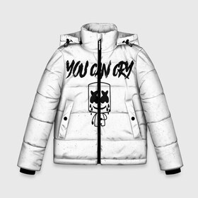 Зимняя куртка для мальчиков 3D с принтом Marshmello You can cry в Ухте, ткань верха — 100% полиэстер; подклад — 100% полиэстер, утеплитель — 100% полиэстер | длина ниже бедра, удлиненная спинка, воротник стойка и отстегивающийся капюшон. Есть боковые карманы с листочкой на кнопках, утяжки по низу изделия и внутренний карман на молнии. 

Предусмотрены светоотражающий принт на спинке, радужный светоотражающий элемент на пуллере молнии и на резинке для утяжки | christopher | comstock | cry | dj | dotcom | friends | marshmallow | marshmello | usa | диджей | друзья | комсток | крис | маршмэллоу | плакать | продюсер | сша