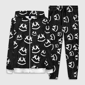 Женский костюм 3D с принтом MARSHMELLO PATTERN в Ухте,  |  | dj | marshmello | usa | америка | клубная музыка | маршмелло | музыка | музыкант