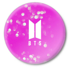 Значок с принтом BTS в Ухте,  металл | круглая форма, металлическая застежка в виде булавки | bts | bts army | j hope | jimin | jin | jungkook | k pop | rap monster | rapmon | suga | v | бтс | группа | корея