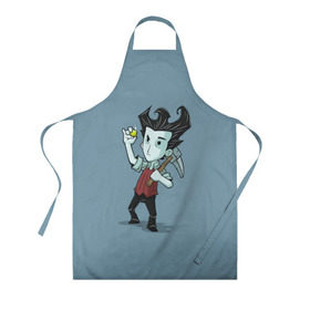 Фартук 3D с принтом Don`t Starve (4) в Ухте, 100% полиэстер | общий размер — 65 х 85 см, ширина нагрудника — 26 см, горловина — 53 см, длина завязок — 54 см, общий обхват в поясе — 173 см. Принт на завязках и на горловине наносится с двух сторон, на основной части фартука — только с внешней стороны | Тематика изображения на принте: action adventure | dont starve | game | starve