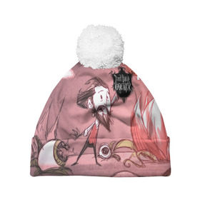 Шапка 3D c помпоном с принтом DON`T STARVE в Ухте, 100% полиэстер | универсальный размер, печать по всей поверхности изделия | action | adventure | dont starve | gamer | player | twitch | игра