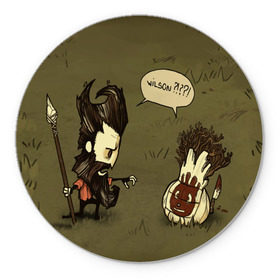 Коврик круглый с принтом Don`t starve в Ухте, резина и полиэстер | круглая форма, изображение наносится на всю лицевую часть | 