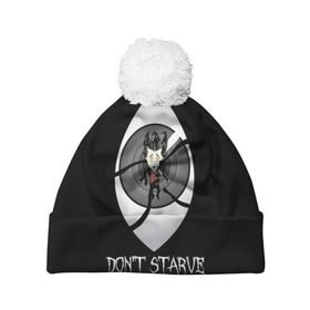 Шапка 3D c помпоном с принтом Don`t starve в Ухте, 100% полиэстер | универсальный размер, печать по всей поверхности изделия | 